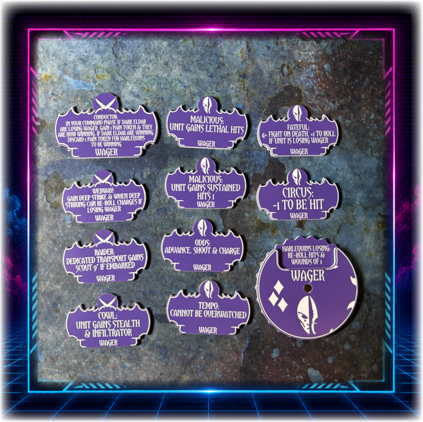Shadowspace Raiders - Wager Detachment - Grimdark Token Set