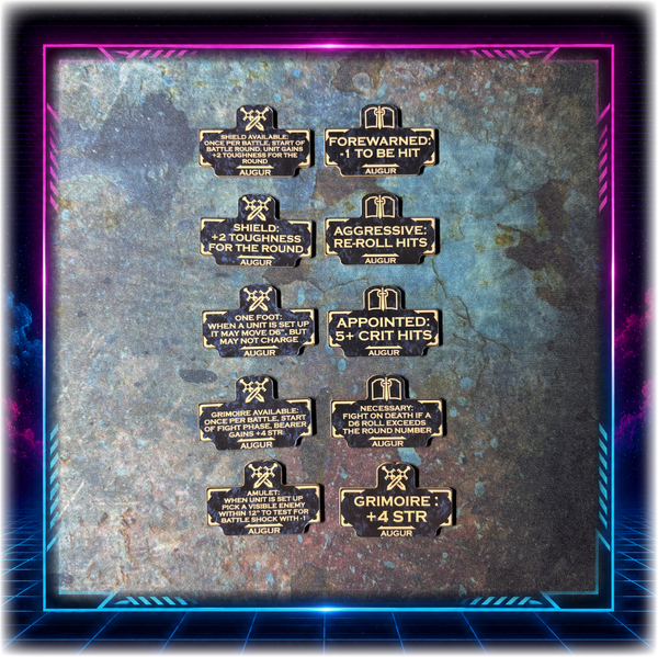 Silver Knights - Augur Detachment - Token Set