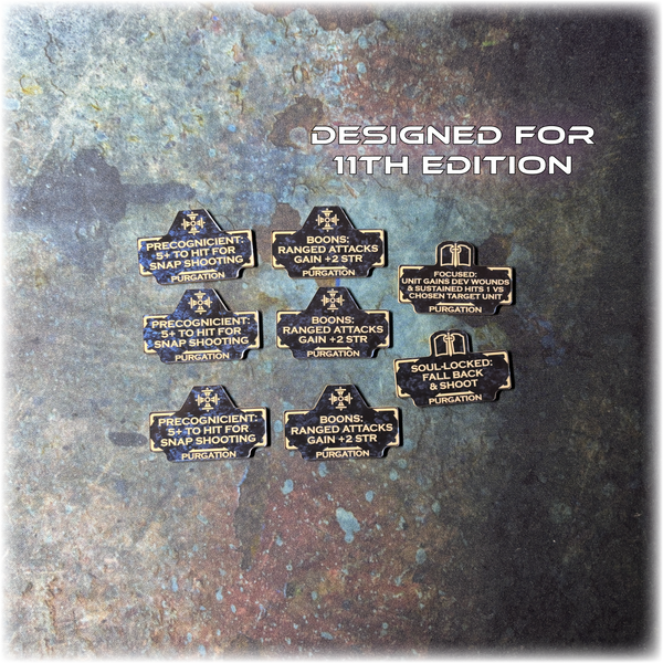 MEGA BUNDLE - Silver Knights - Grimdark Token Set