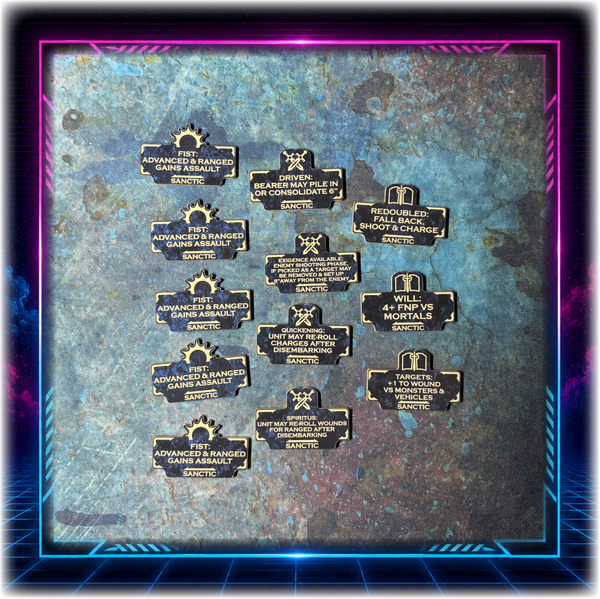 Silver Knights - Sanctic Detachment - Token Set