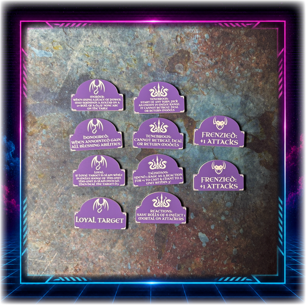 Snake Daughters - Scourge of Fire Upgrade Tokens