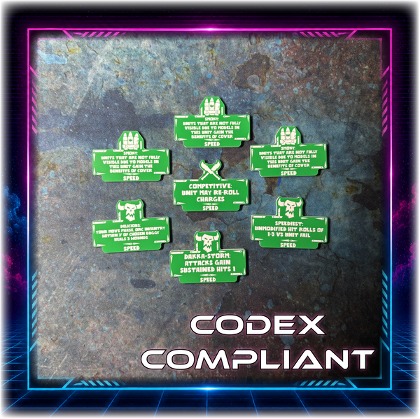 MEGA BUNDLE - Space Orcs - 11th ed Grimdark Token Set