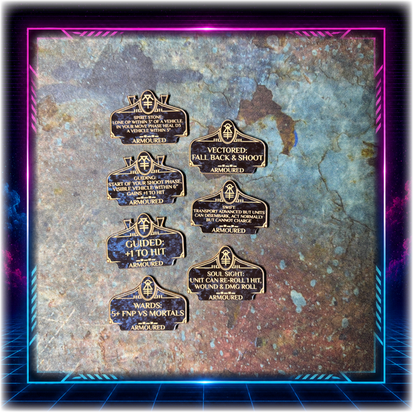 Space Elves - Armoured Detachment - Grimdark Token Set