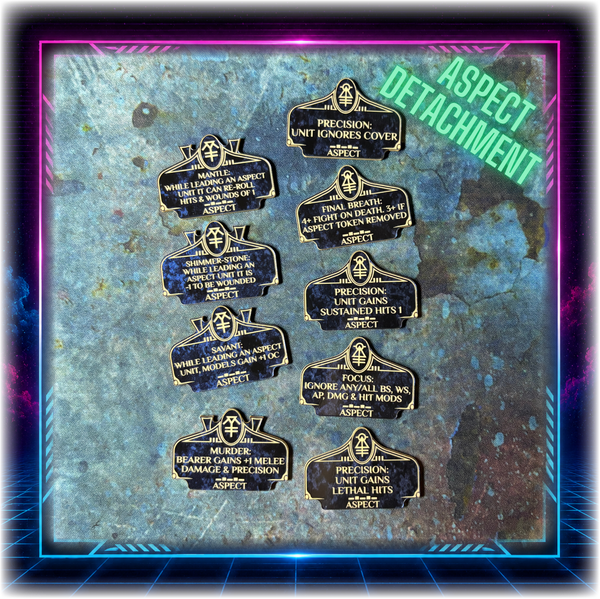 Space Elves - Aspect Detachment - Grimdark Token Set