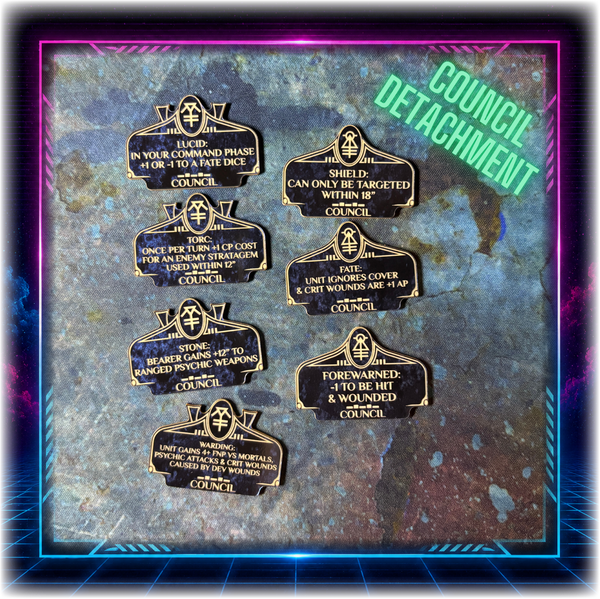 Space Elves - Council Detachment - Grimdark Token Set