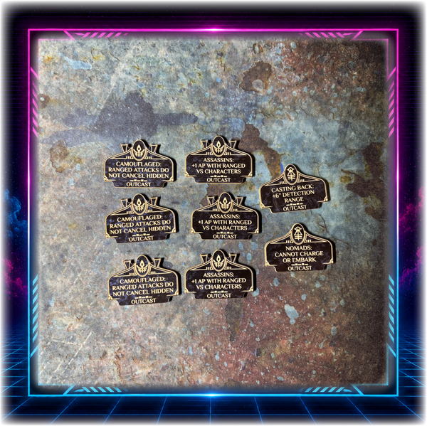 Space Elves - Outcast Detachment - Grimdark Token Set
