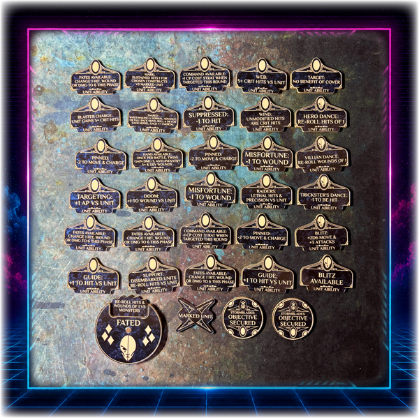 Space Elves - Unit Abilities - Grimdark Token Set
