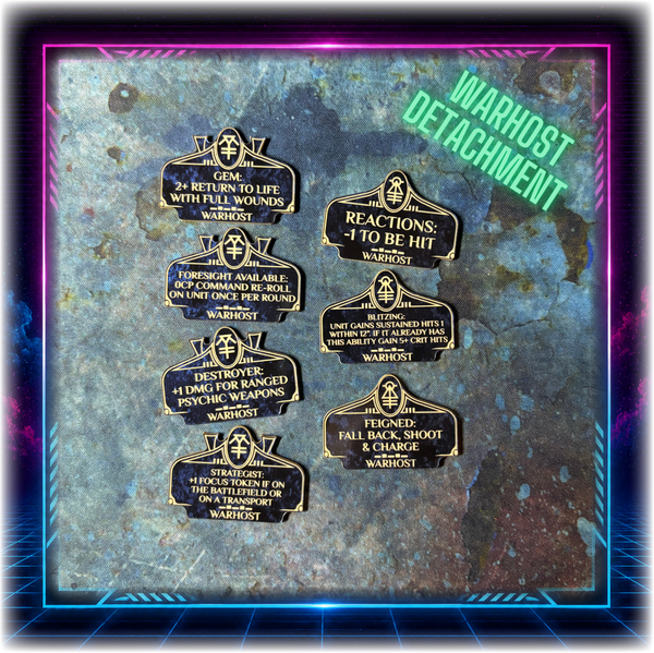 Space Elves - Warhost Detachment - Grimdark Token Set