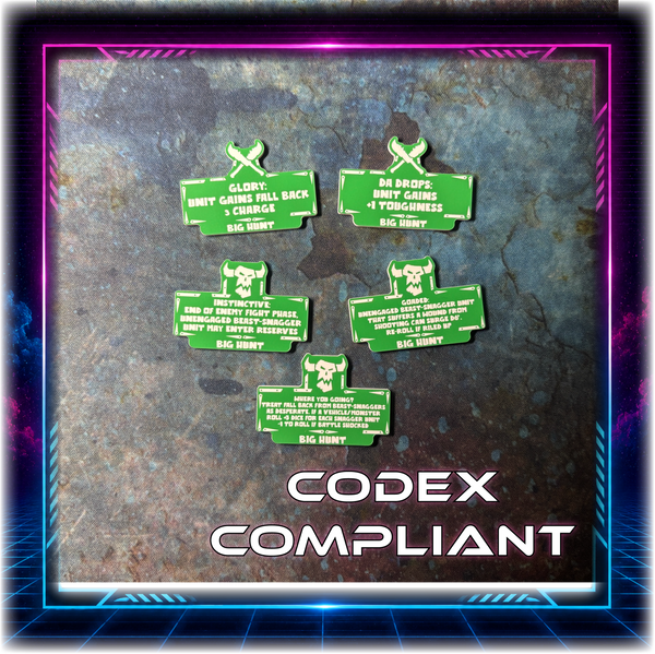 Space Orcs - Big Hunt Detachment - 11th Ed Grimdark Token Set