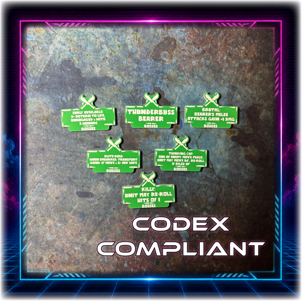 Space Orcs - Bosses Detachment - 11th Ed Grimdark Token Set