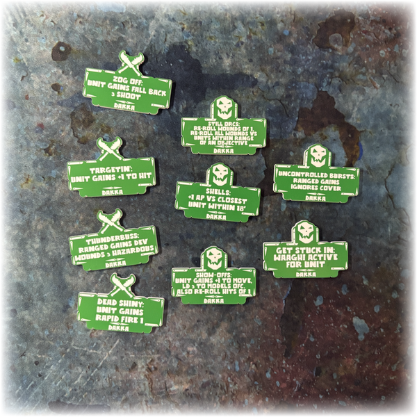 Space Orcs - Dakka - 10th Edition 40k Token Set