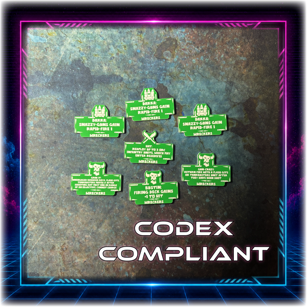 Space Orcs - Wreckers Detachment - 11th Ed Grimdark Token Set