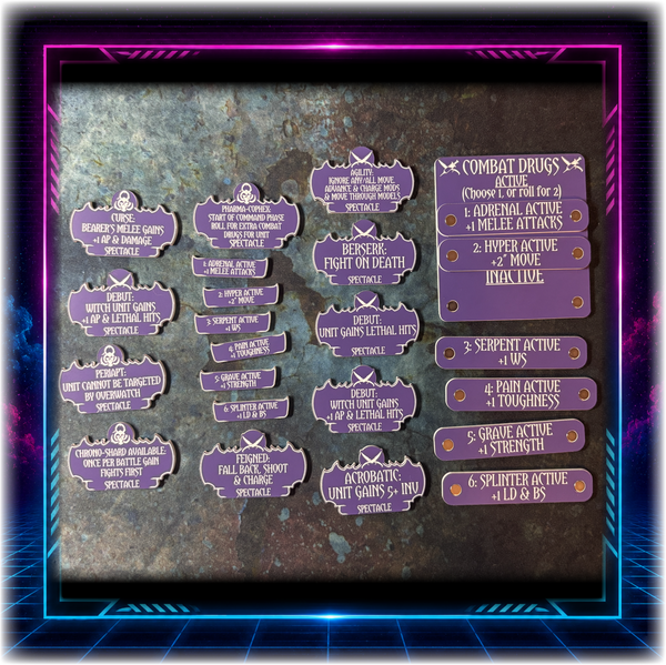 Shadowspace Raiders - Spectacle Detachment - Grimdark Token Set