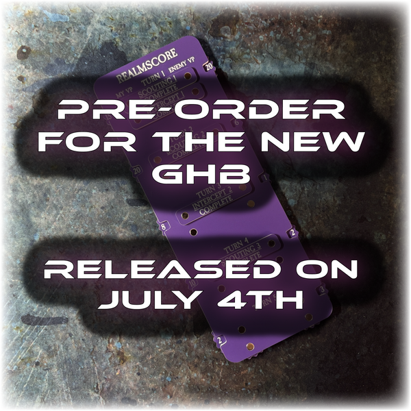 PRE-ORDER - Realmscore Tracker – Game Score & Tactic Tracker - AoS 4th Edition - GHB Season 3