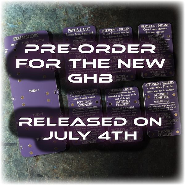 PRE-ORDER - Realmscore Tracker – Game Score & Tactic Tracker - AoS 4th Edition - GHB Season 3