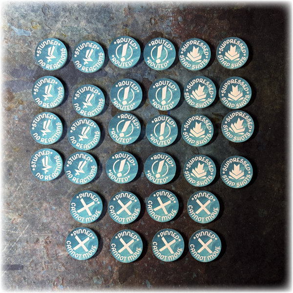 Horus Betrayal - Status Tokens - Full Colour & Dual Sided