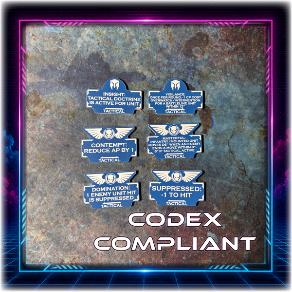 Battle Brothers - Tactical Detachment - 11th ed Grimdark Token Set