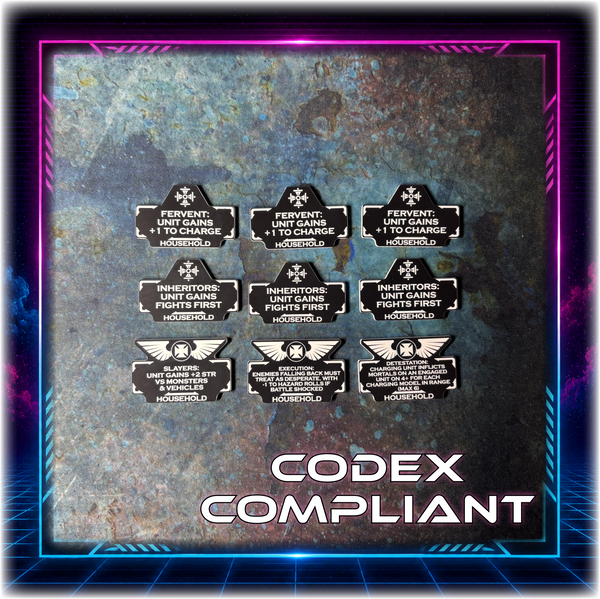 Templar Brothers - Household Detachment  - 11th Ed Grimdark Token Set