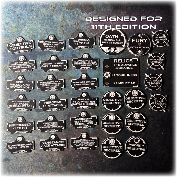MEGA BUNDLE - Templar Brothers - Grimdark Token Set