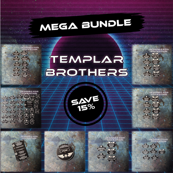 MEGA BUNDLE - Templar Brothers - Grimdark Token Set
