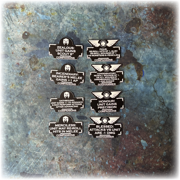 Templar Battle Brothers  - 10th Edition 40k Token Set