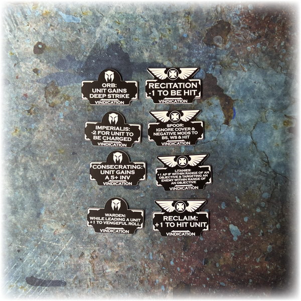 Templar Battle Brothers  - 10th Edition 40k Token Set