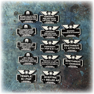 Templar Battle Brothers - 10th Edition 40k Upgrade Token Set
