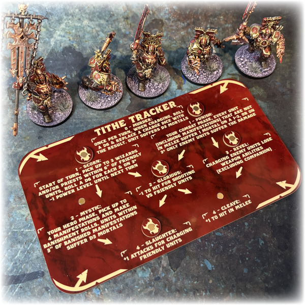Lords of Bloodshed - Magnetic Tithe Tracker - AoS 4th Edition