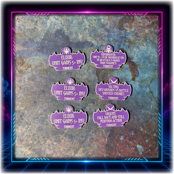 Shadowspace Raiders - Torment Detachment - Grimdark Token Set