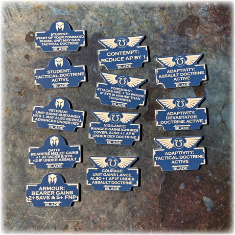 Ultra Brothers - Blade - 10th Edition 40k Token Set