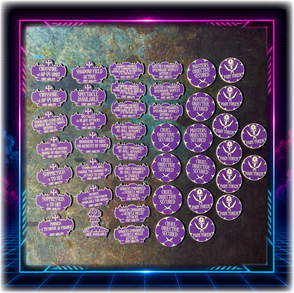 Shadowspace Raiders - Unit Abilities - Grimdark Token Set