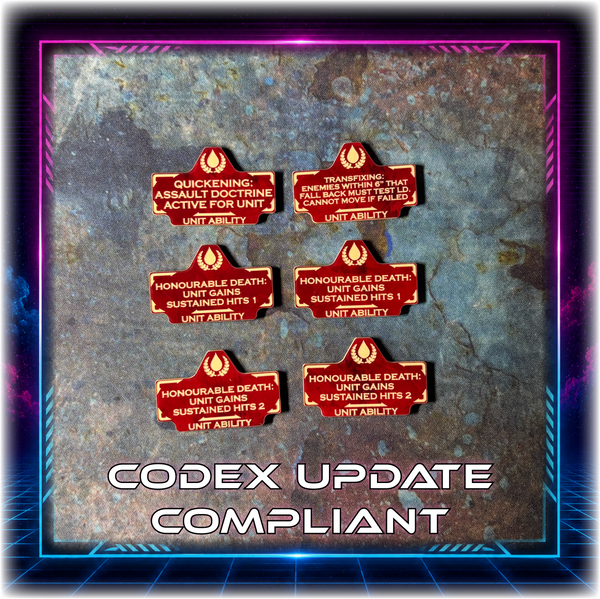 Bloody Angels - Unit Abilities - 11th ed Grimdark Token Set