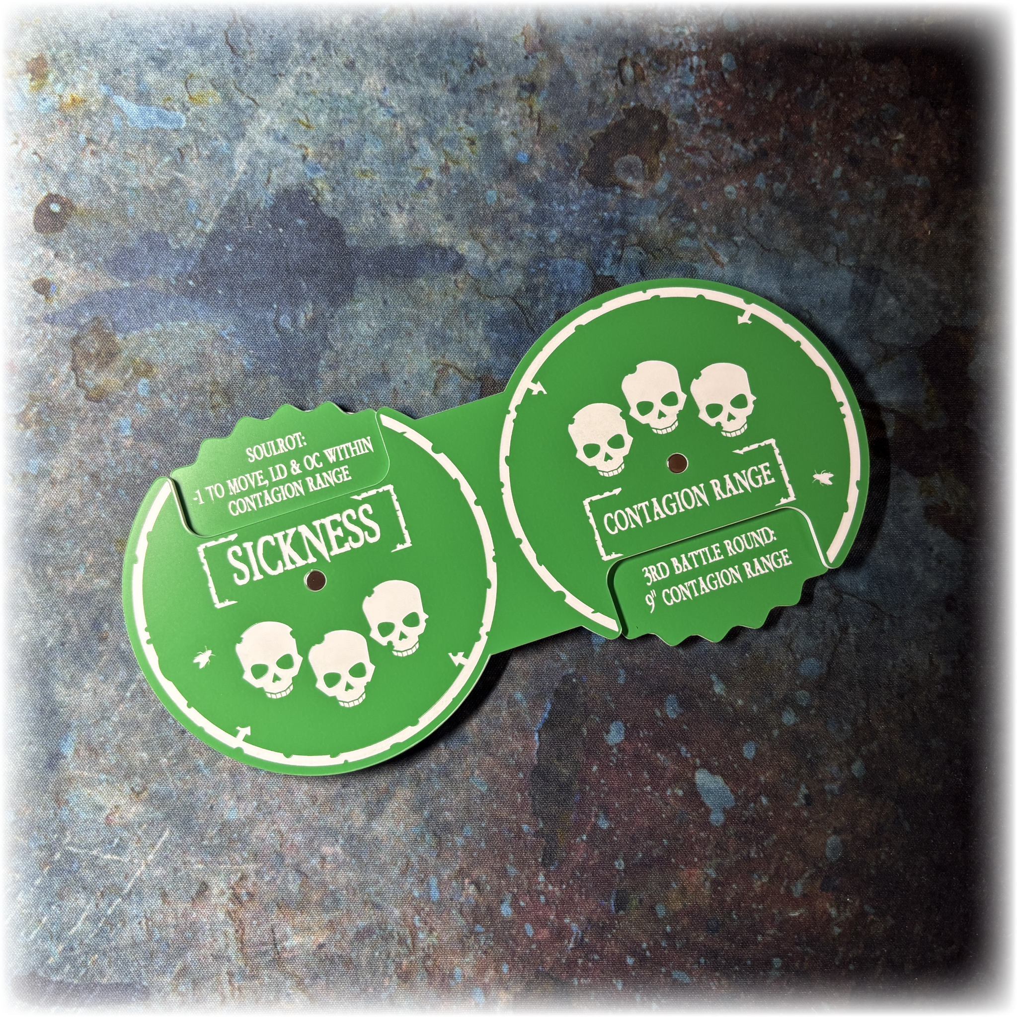 Plague Guard - Magnetic Sickness & Contagion Dial - 40k 10th Edition