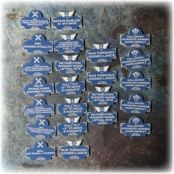 Loyalist Knights  - 10th Edition 40k Token Set