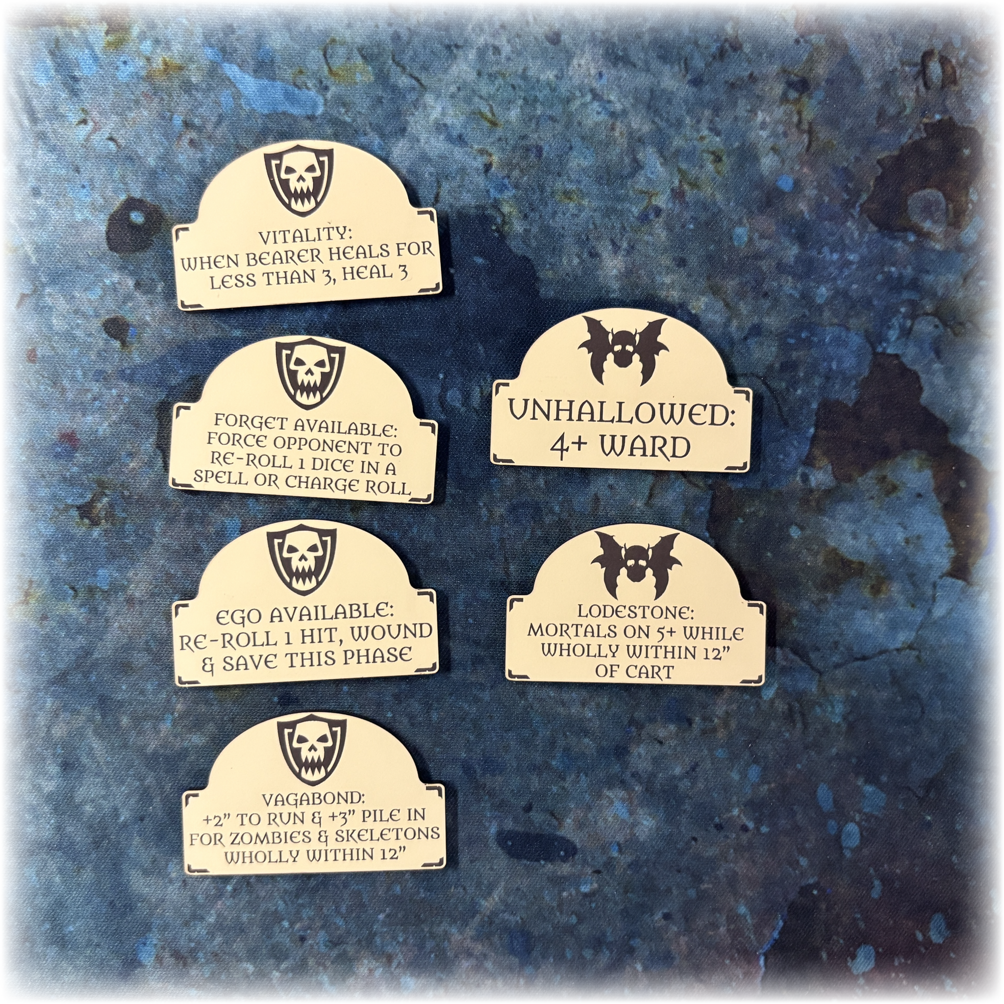 Vampiric Dynasties - Scourge of Life Upgrade Tokens - AoS 4th Edition