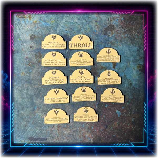 Vampiric Dynasties - Scourge of Fire Upgrade Tokens