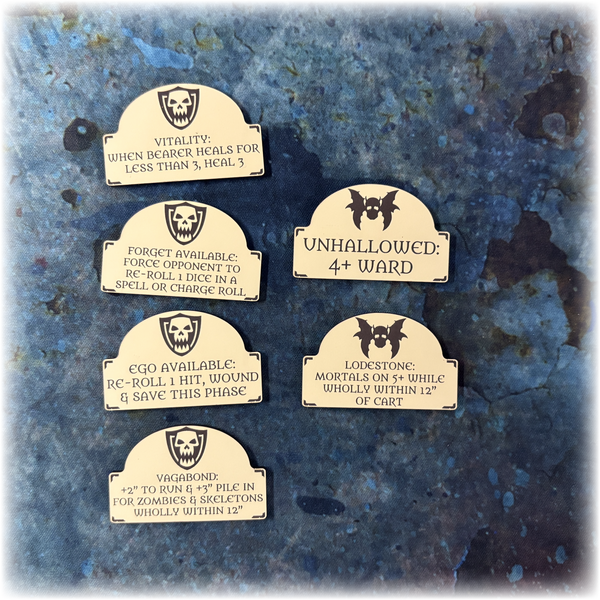 Vampiric Dynasties - Scourge of Life Upgrade Tokens - AoS 4th Edition