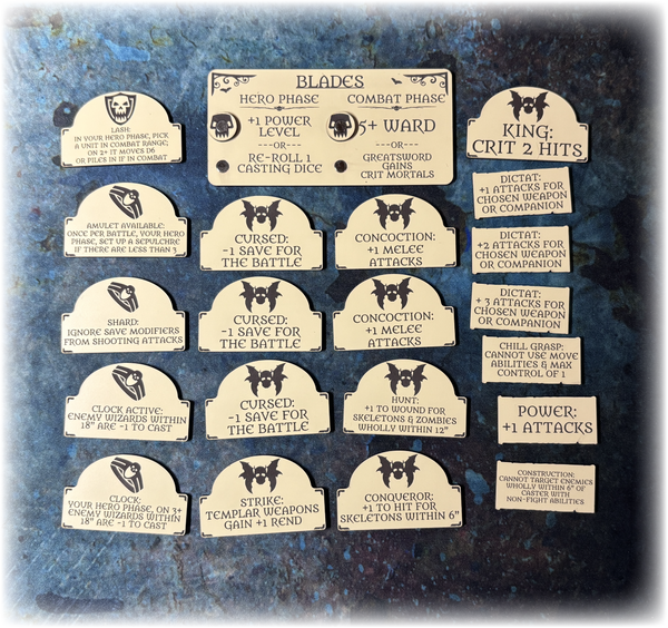 Vampiric Dynasties AoS 4th Edition Upgrade Token Set