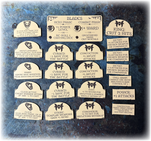 Vampiric Dynasties AoS 4th Edition Upgrade Token Set