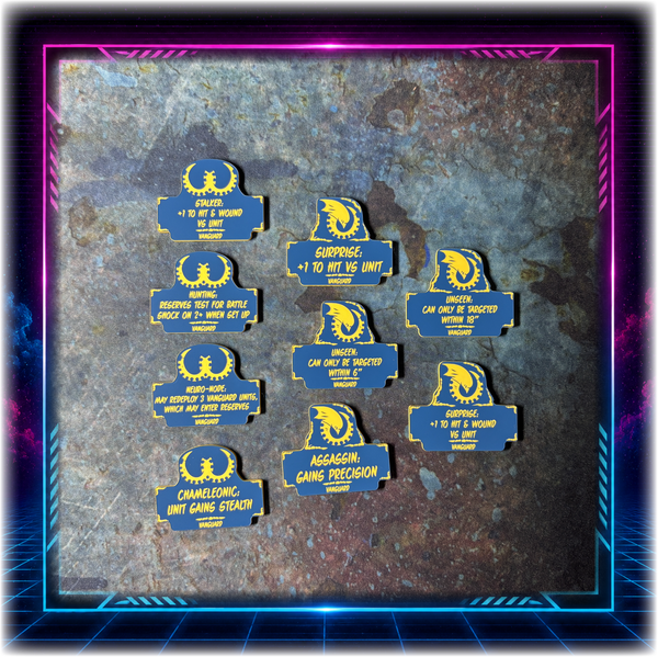 Alien Hives  - Vanguard Detachment - 11th ed Grimdark Edition Token Set