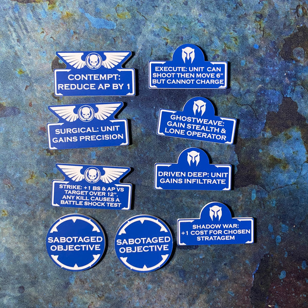 Battle Brothers 10th Edition 40k Token Set