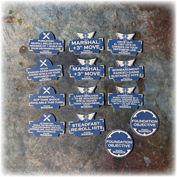 Loyalist Knights  - 10th Edition 40k Token Set