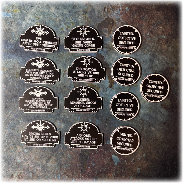 Chaotic Battle Brothers - Warpstrike - 10th Edition Token Set
