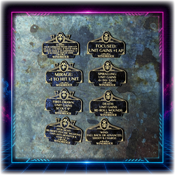 Space Elves - Windrider Detachment - Grimdark Token Set