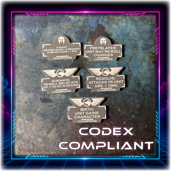 Wolf Brothers - Champions Detachment - 11th Ed Grimdark Token Set