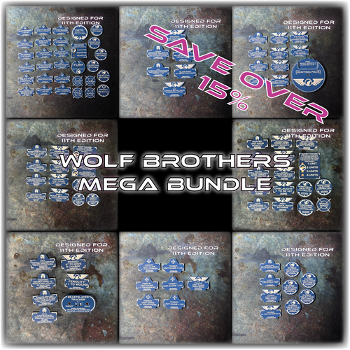 MEGA BUNDLE - Wolf Brothers - 11th Edition Token Set