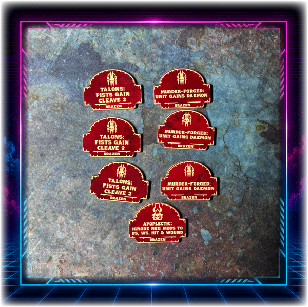 World Devourers - Brazen Detachment - Grimdark Token Set