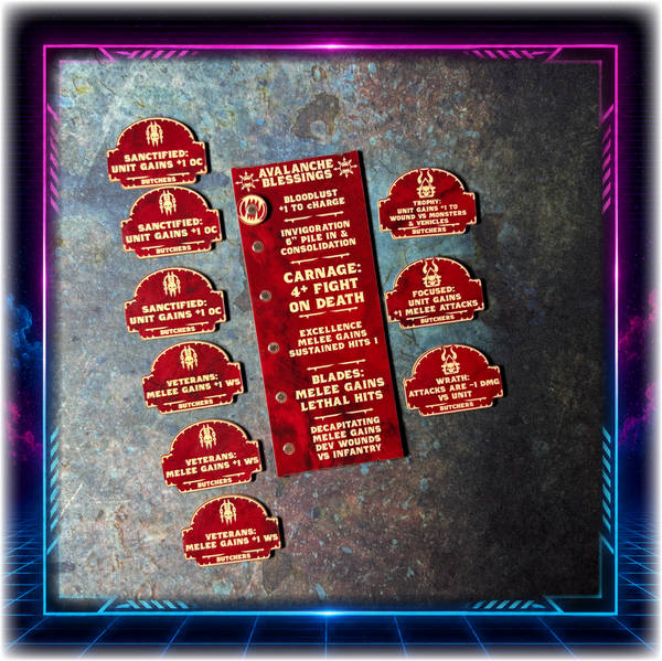 World Devourers - Butchers Detachment - Grimdark Token Set