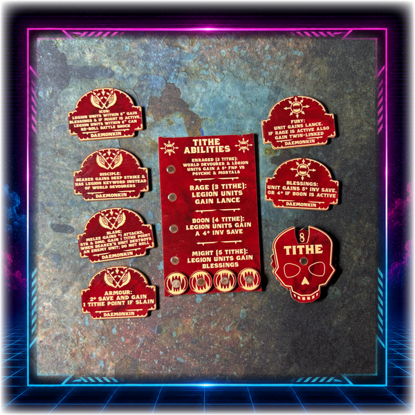 World Devourers - Daemonkin Detachment - Grimdark Token Set