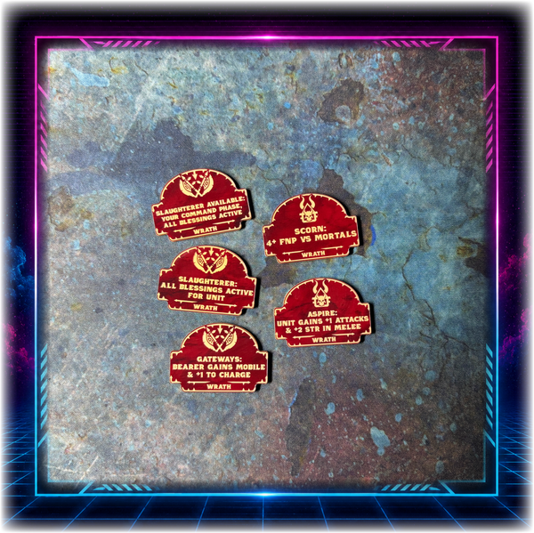 World Devourers - Wrath Detachment - Grimdark Token Set